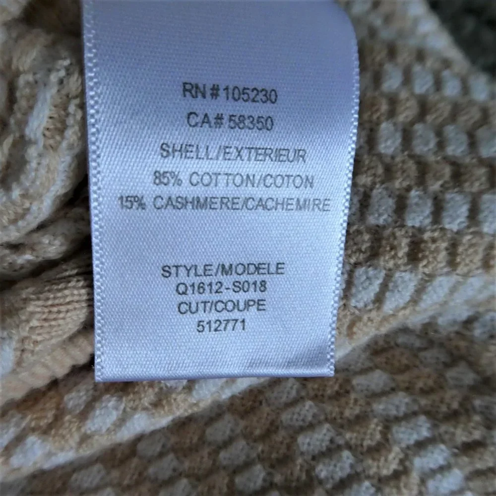 CaSHMeRe CoTToN Equipment Sweater Check Stripes Long Sleeve Earthy Neutral
